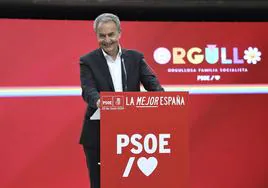 José Luis Rodriguez Zapatero interviene en la convención del PSOE en La Coruña
