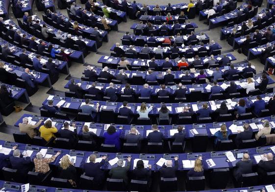 Imagen de una sesión plenaria del Parlamento Europeo en Estrasburgo.