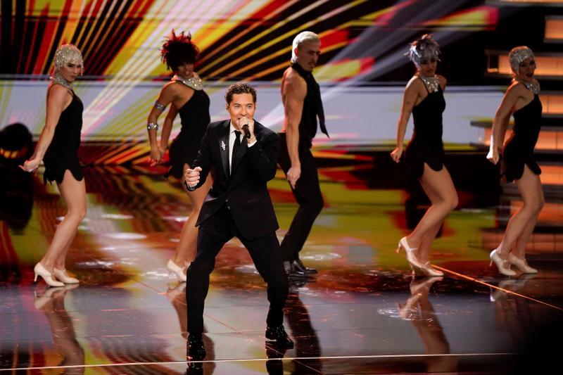 David Bisbal, durante su actuación en la gala