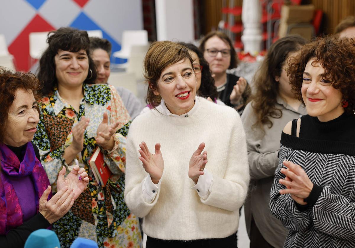 Marta Lois, ayer durante un acto en Santiago de Compostela.