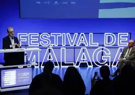 Presentación del 27 Festival de Málaga en el Echegaray, con Juan Antonio Vigar