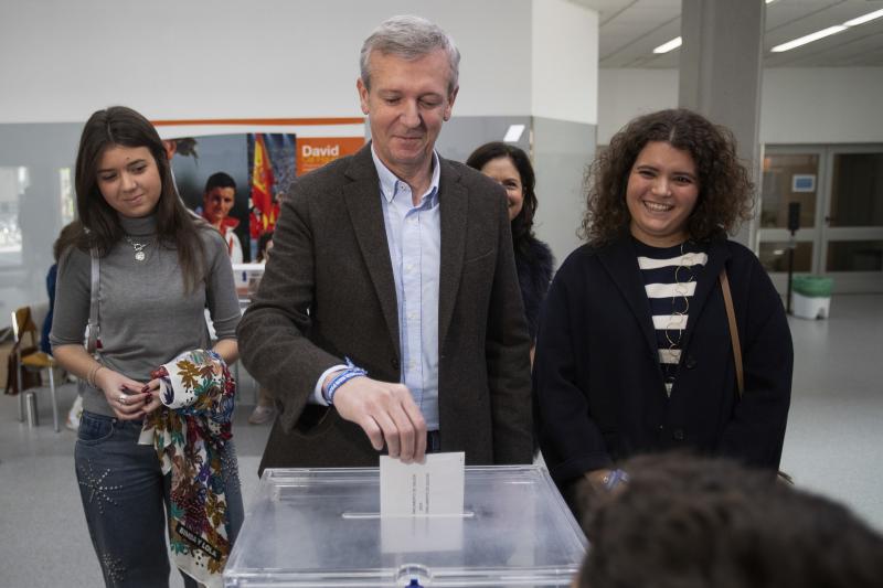 El presidente de la Xunta y candidato del PP a la reelección, Alfonso Rueda