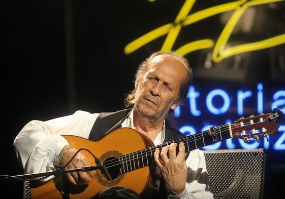 Paco de Lucía en un concierto con Chick Corea en el Festival de Jazz de Vitoria