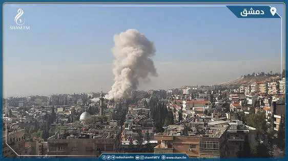 La ciudad de Damasco, capital de Siria, tras el supuesto ataque israelí a la Inteligencia iraní.