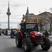 El campo saca músculo con una tractorada que colapsa el centro de Madrid