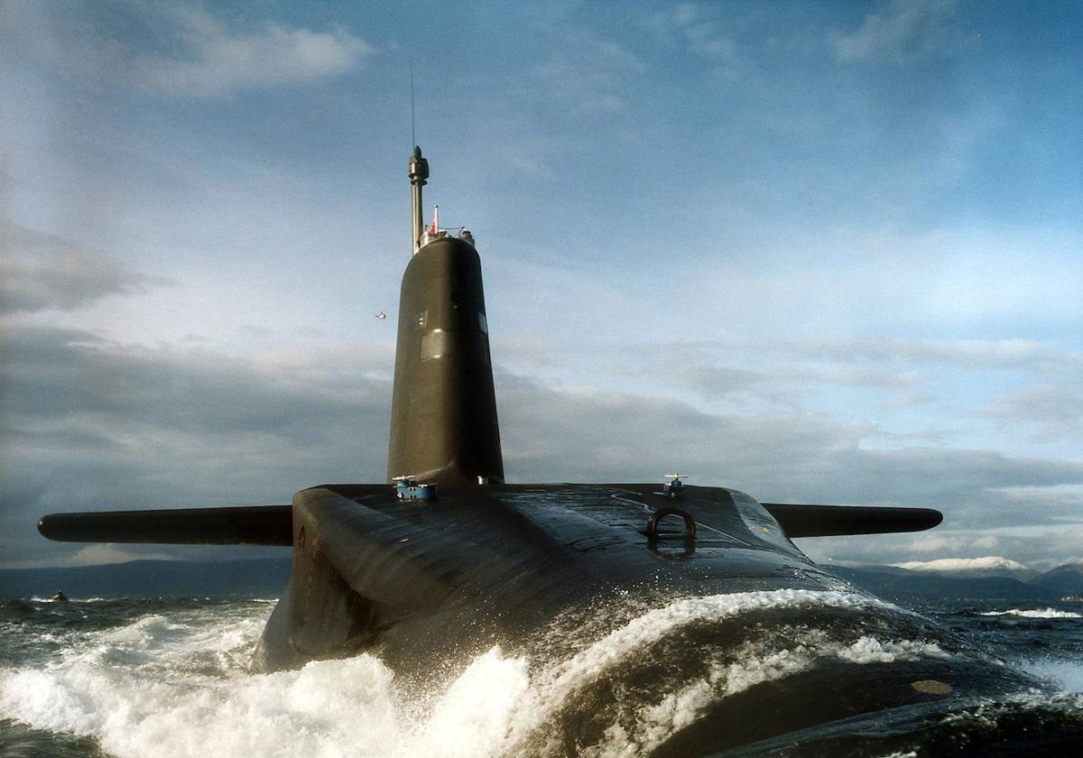 El submarino británico HMS Vanguard.