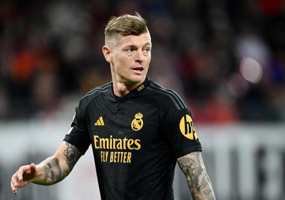 Toni Kroos, durante el último partido del Real Madrid en la Liga de Campeones.