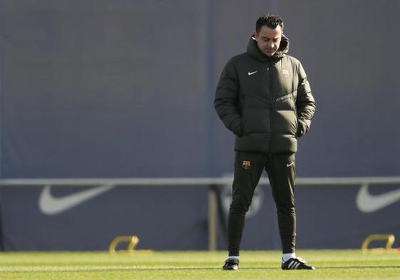 El entrenador del FC Barcelona, Xavi Hernandez
