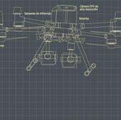 Drones, los ojos donde los bomberos no llegan