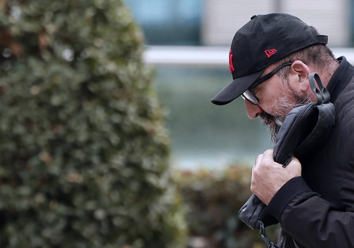 Koldo García, a su entrada en la Audiencia Nacional.