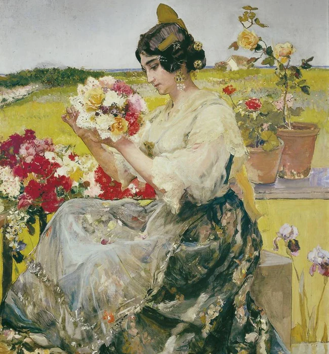 'La primavera' o 'Labradora valenciana' (h.1900). Joaquín Sorolla y Bastida.