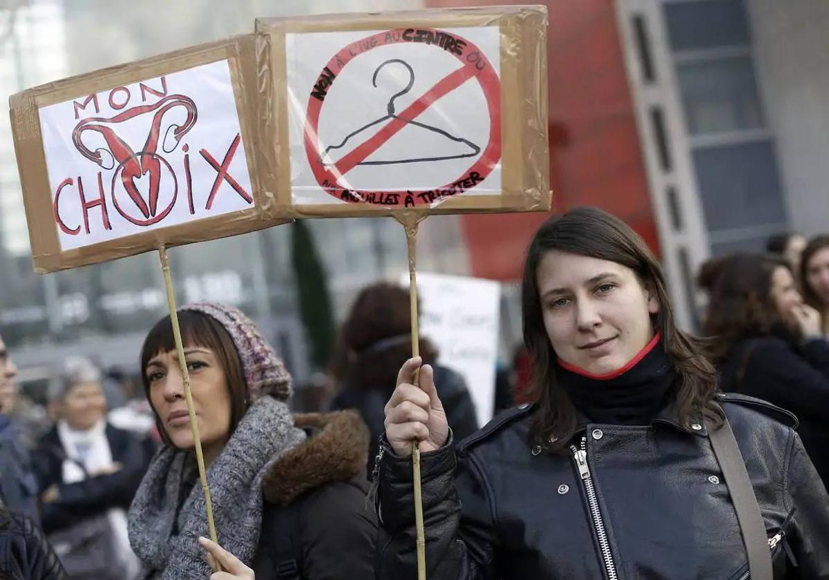 Una protesta por el derecho a decidir de las mujeres.