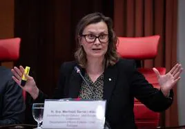 La consellera de Acción Exterior de la Generalitat de Catalunya, Meritxell Serret