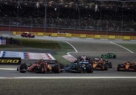 Imagen de la carrera del GP de Baréin, primera del Mundial de Fórmula 1 2024.