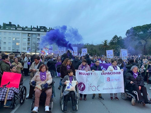 Una protesta para pedir la igualdad también para las mujeres con discapacidad