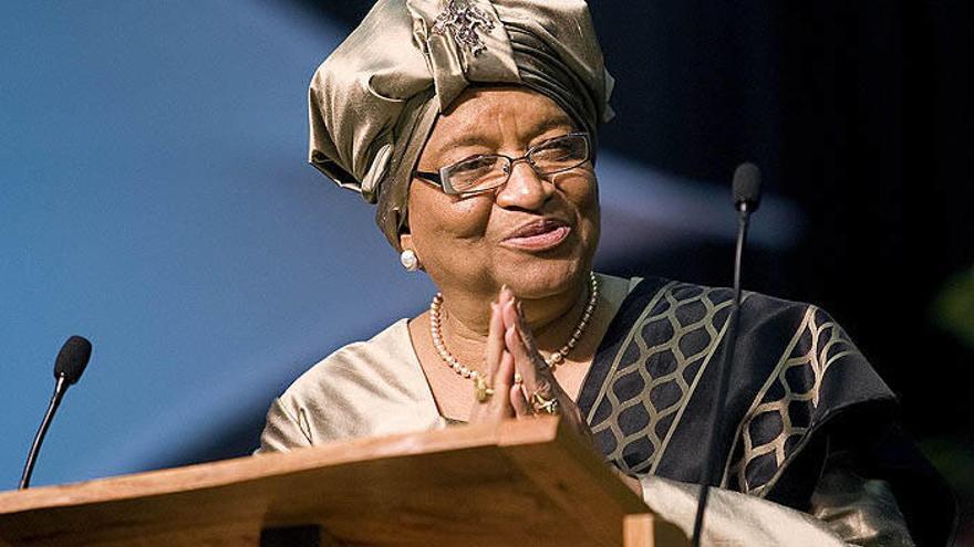 La expresidenta de Liberia, Elle Johnson-Sirleaf