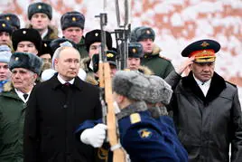 Putin, durante un acto con miembros del Ejército ruso.