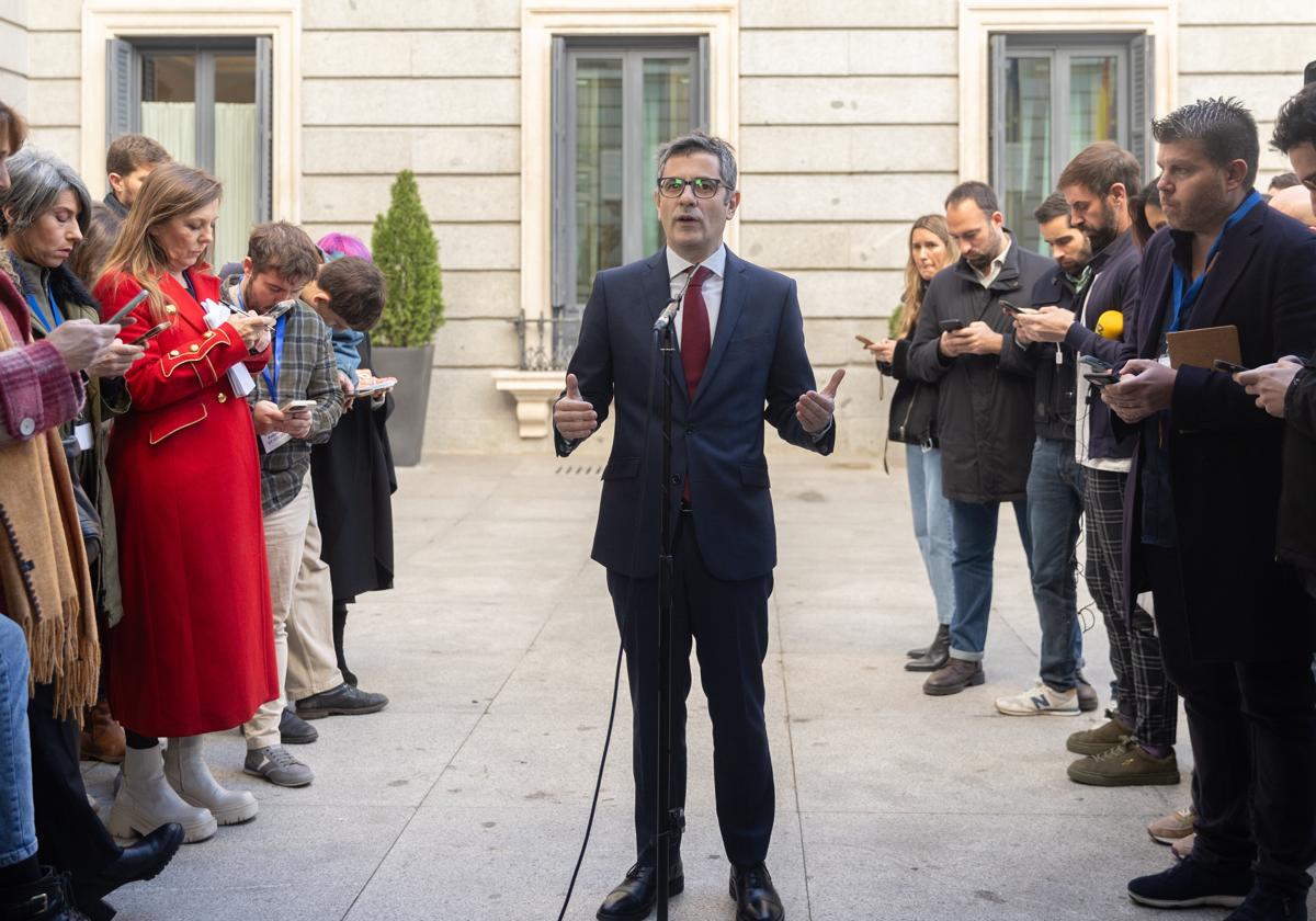 Bolaños tras aprobar la ley de amnistía en la Comisión de Justicia