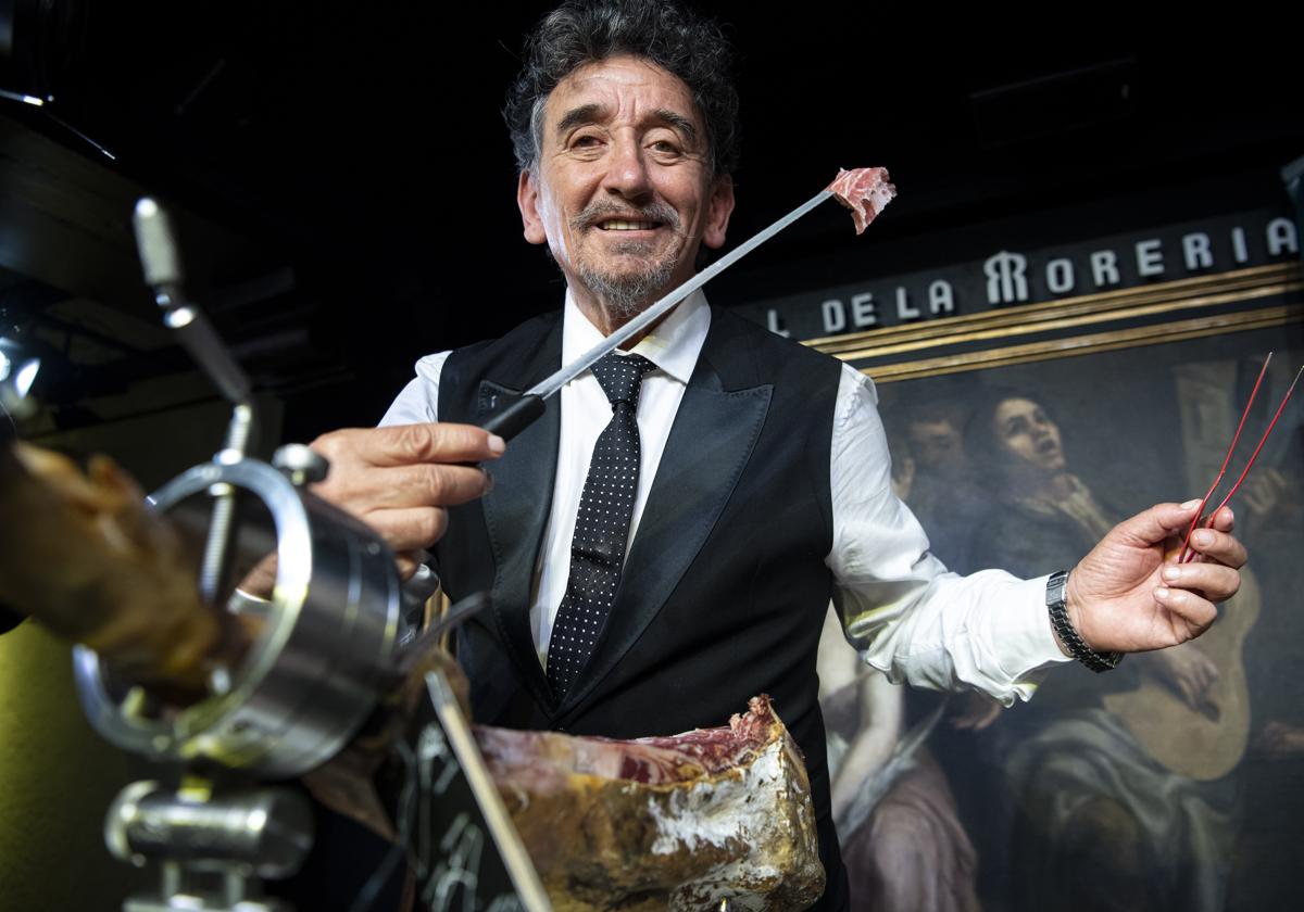 Florencio Sanchidrián, mejor cortador de jamón del mundo