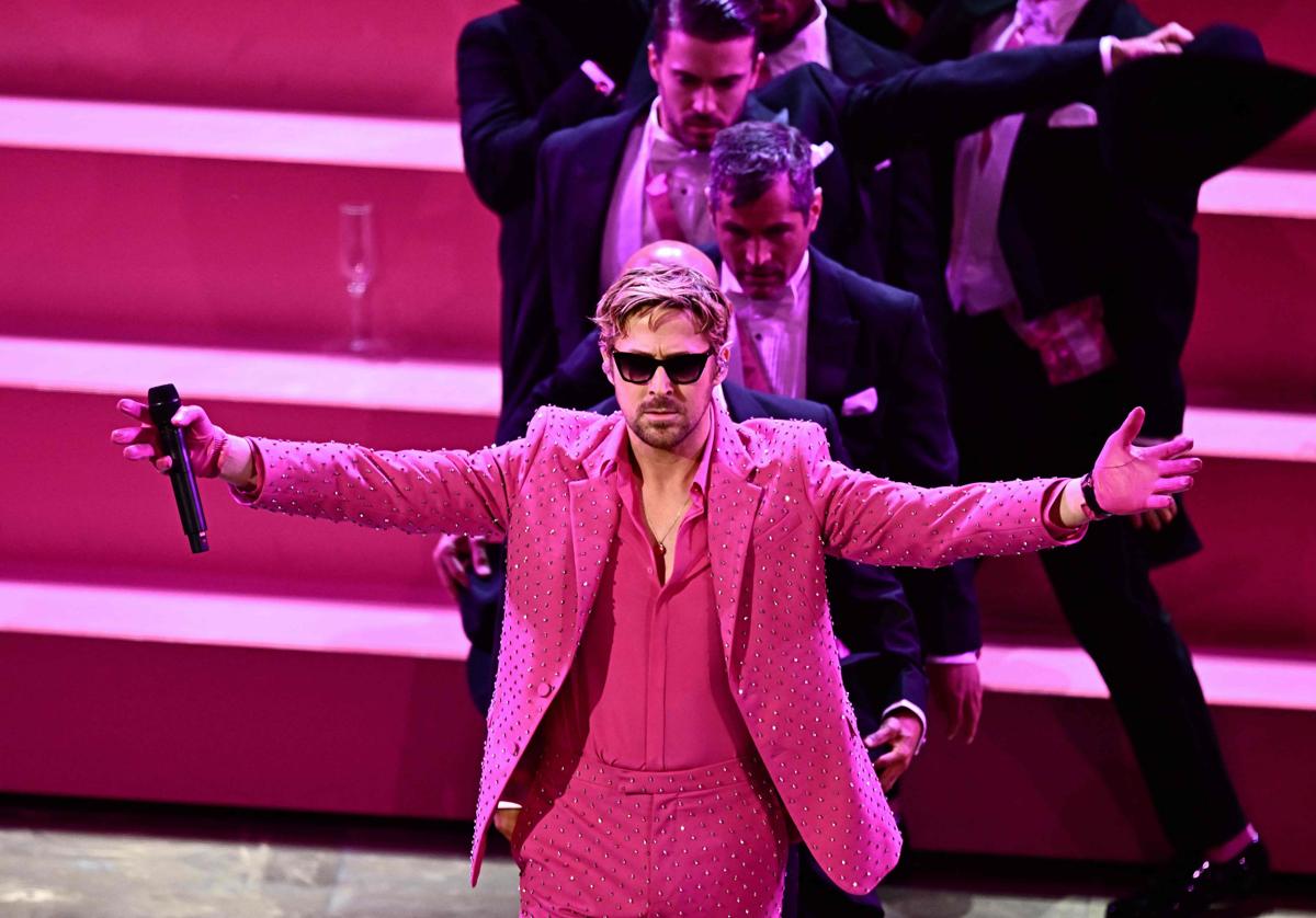 Ryan Gosling, durante su interpretación de 'I'm Just Ken'.