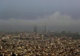 Barcelona en un episodio de contaminación en 2021.