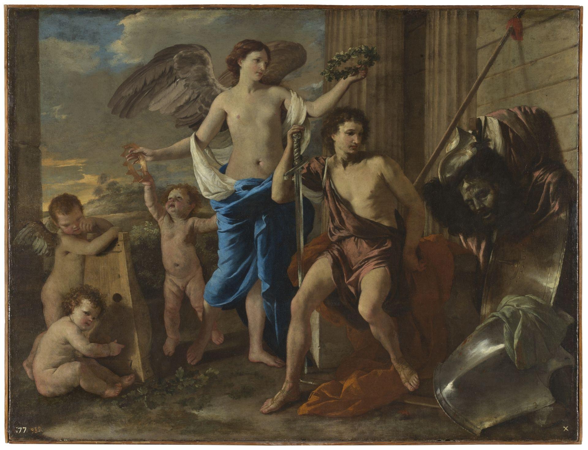 El triunfo de David, de Nicolas Poussin. Estará del 22 de abril al 19 de mayo en el Museo Nacional de Arte Romano de Mérida.