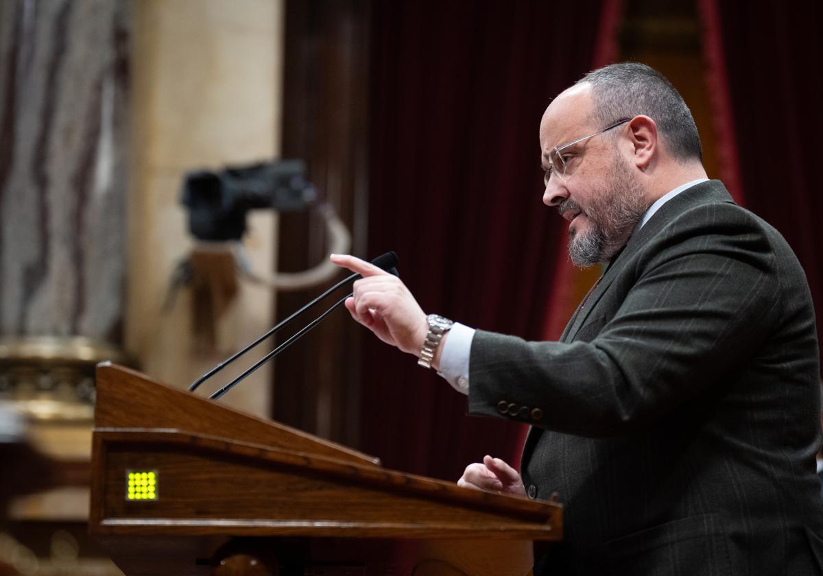 El líder del PP en Cataluña, Alejandro Fernández.