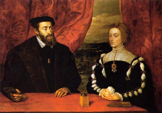 Carlos V e Isabel de Portugal.