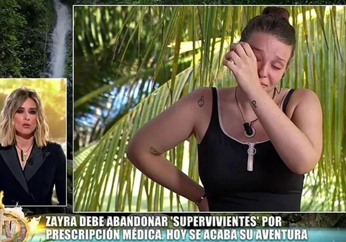 Zayra Gutiérrez abandona 'Supervivientes' por razones médicas.