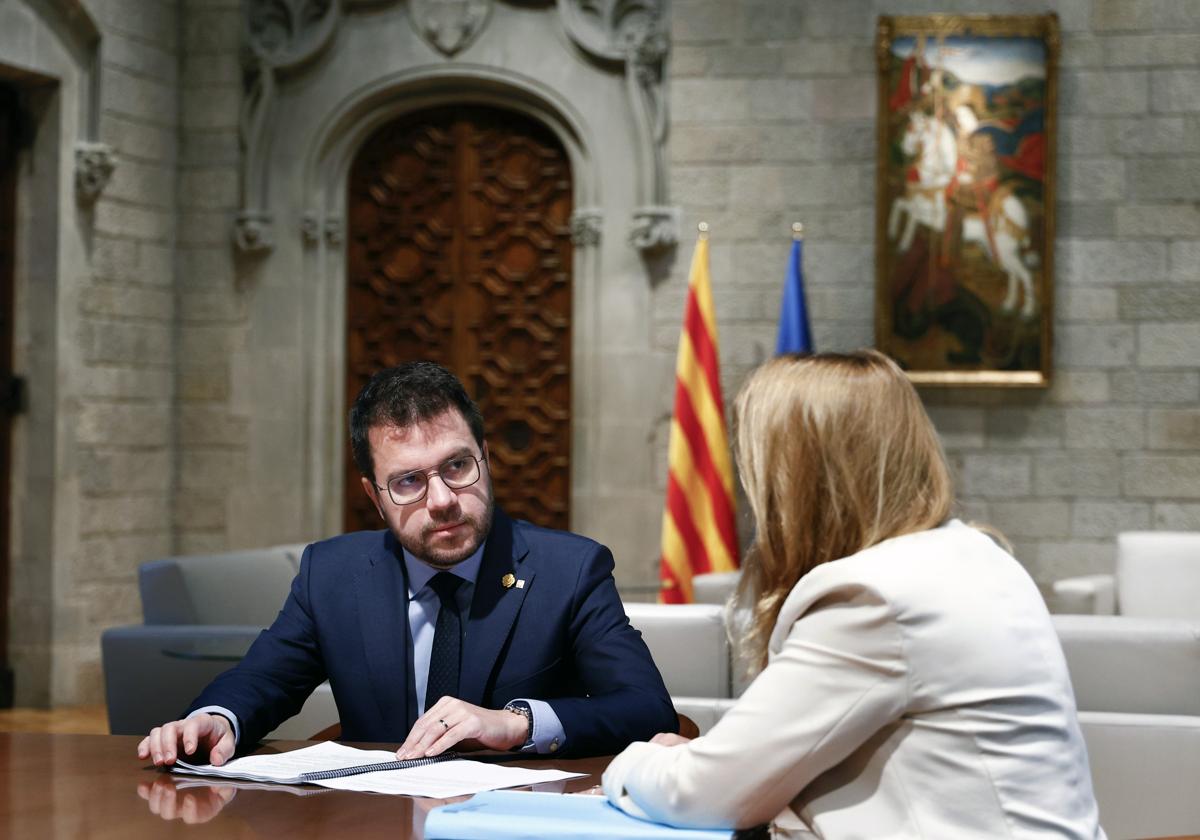 El presidente de Cataluña, Pere Aragonès