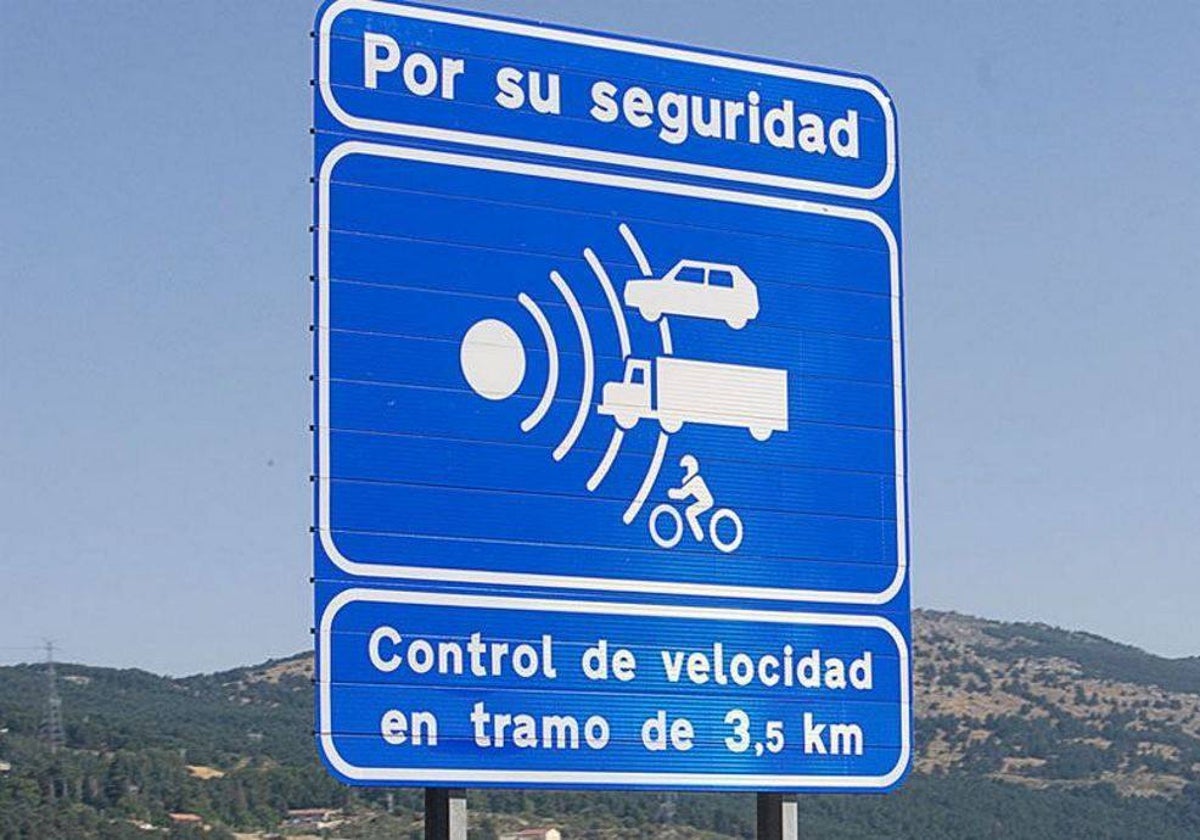 Señal de radar de tramo