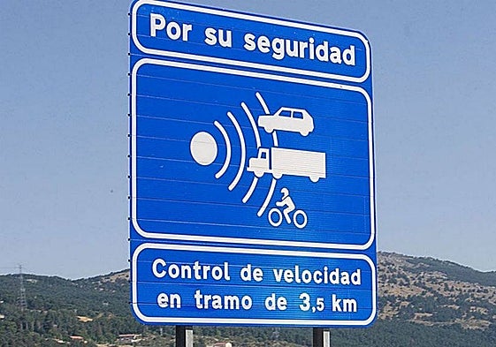 Señal de radar de tramo