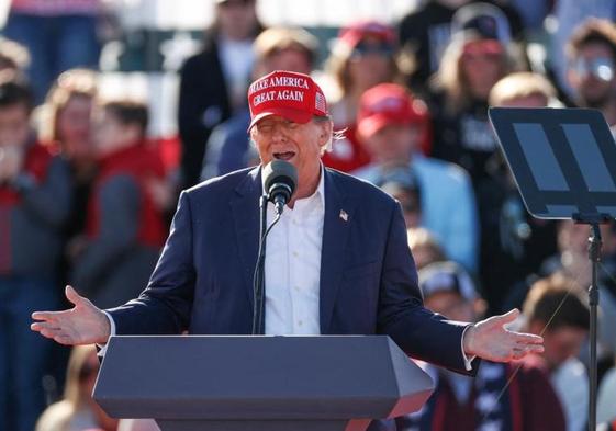 Donald Trump, en un mitin en Ohio el sábado.