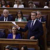 Feijóo amenaza a Sánchez con llevar a su mujer ante el Parlamento y la Justicia