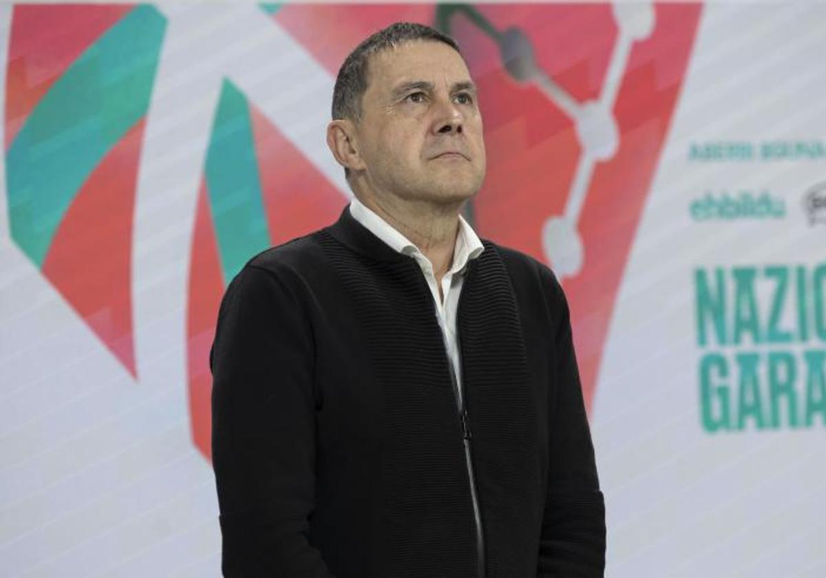 Arnaldo Otegi, coordinador general de EH Bildu, en un acto