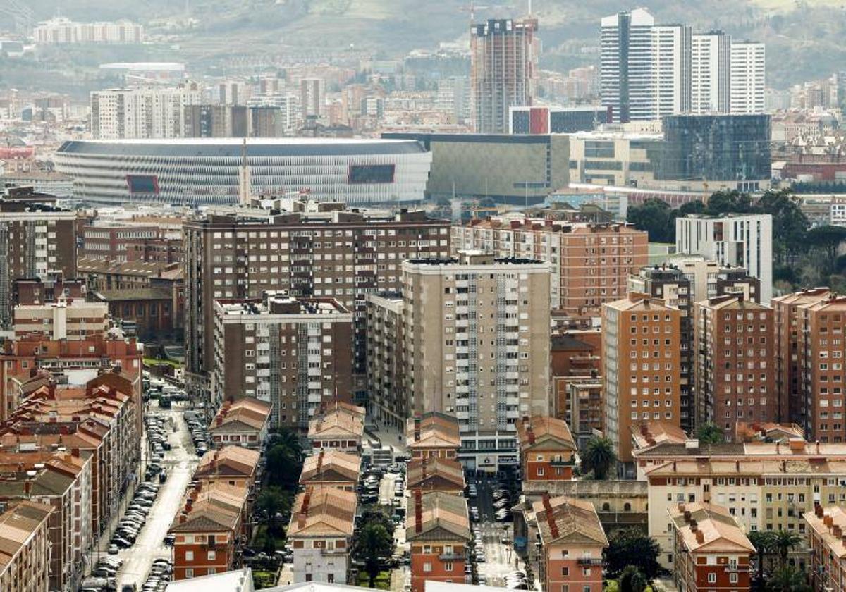 Edificios de viviendas en Bilbao.