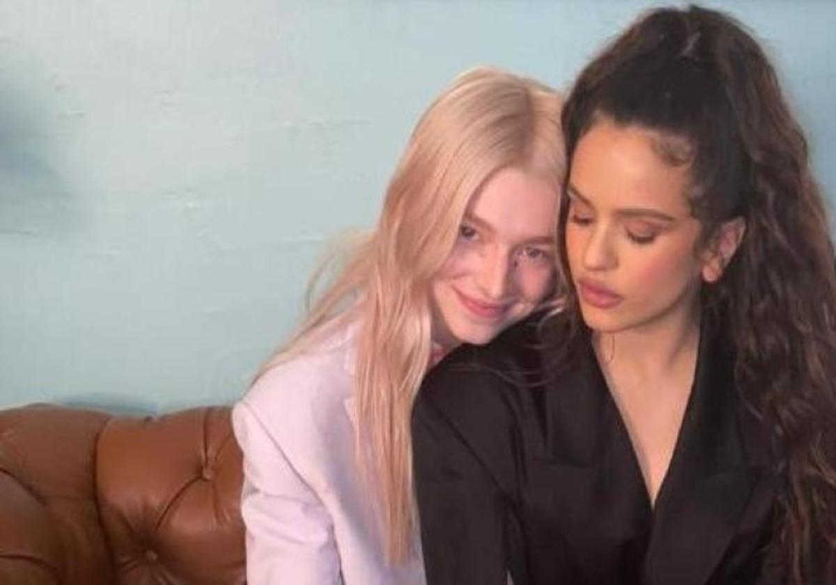 Rosalía y Hunter Schafer.