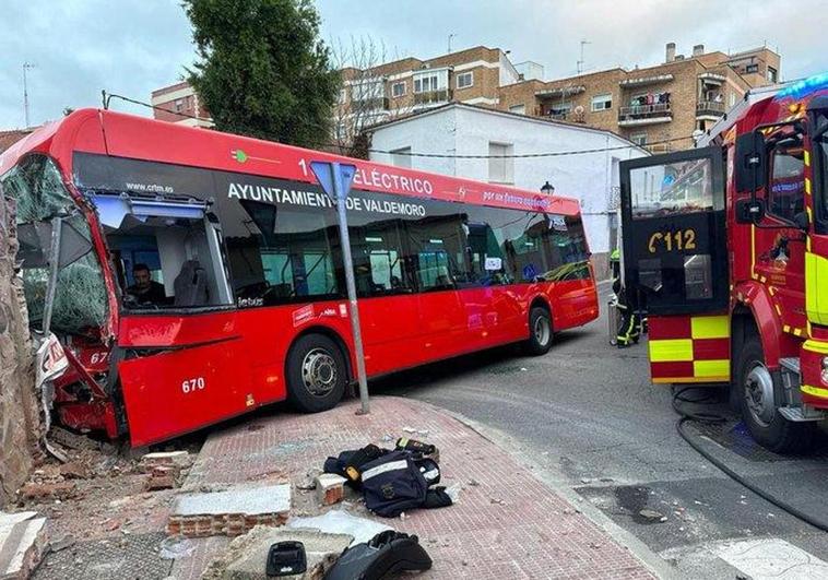 El autobús siniestrado.