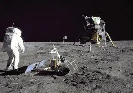 'Buzz' Aldrin pasea por la Luna en 1969.
