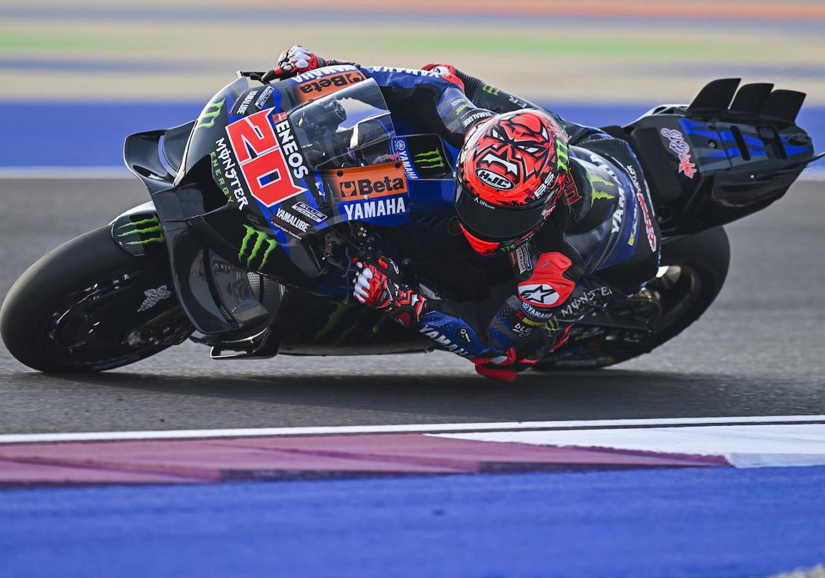 Fabio Quartararo, al volante de su Yamaha.