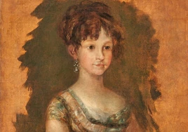 Estudio de la infanta María Luisa de Borbón, pintado por Goya en 1800 y que se subastará en Viena en 24 de abril.
