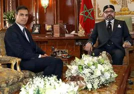 Pedro Sánchez y Mohamed VI en la cumbre de noviembre de 2021, tras el fin de la crisis diplomática
