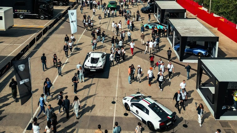 Vista aérea del Lamborghini Arena.