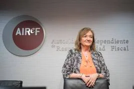 La presidenta de la AIReF, Cristina Herrero.