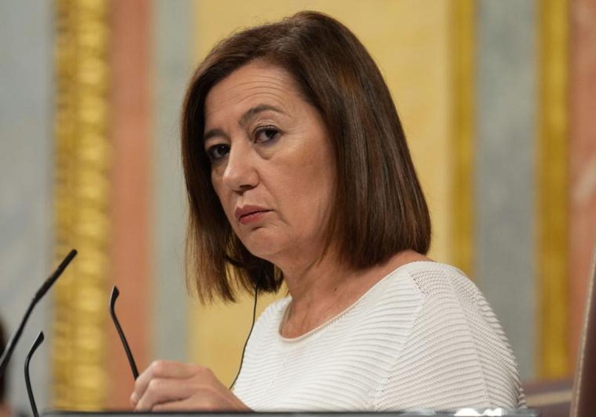 Francina Armengol, presidenta del Congreso, en un pleno