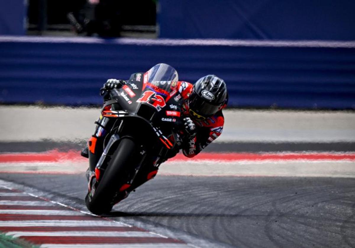 Maverick Viñales, durante el GP de Las Américas.