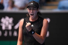 La tenista Garbiñe Muguruza