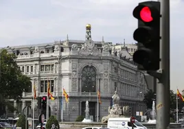 La fachada de la sede del Banco de España en Madrid.