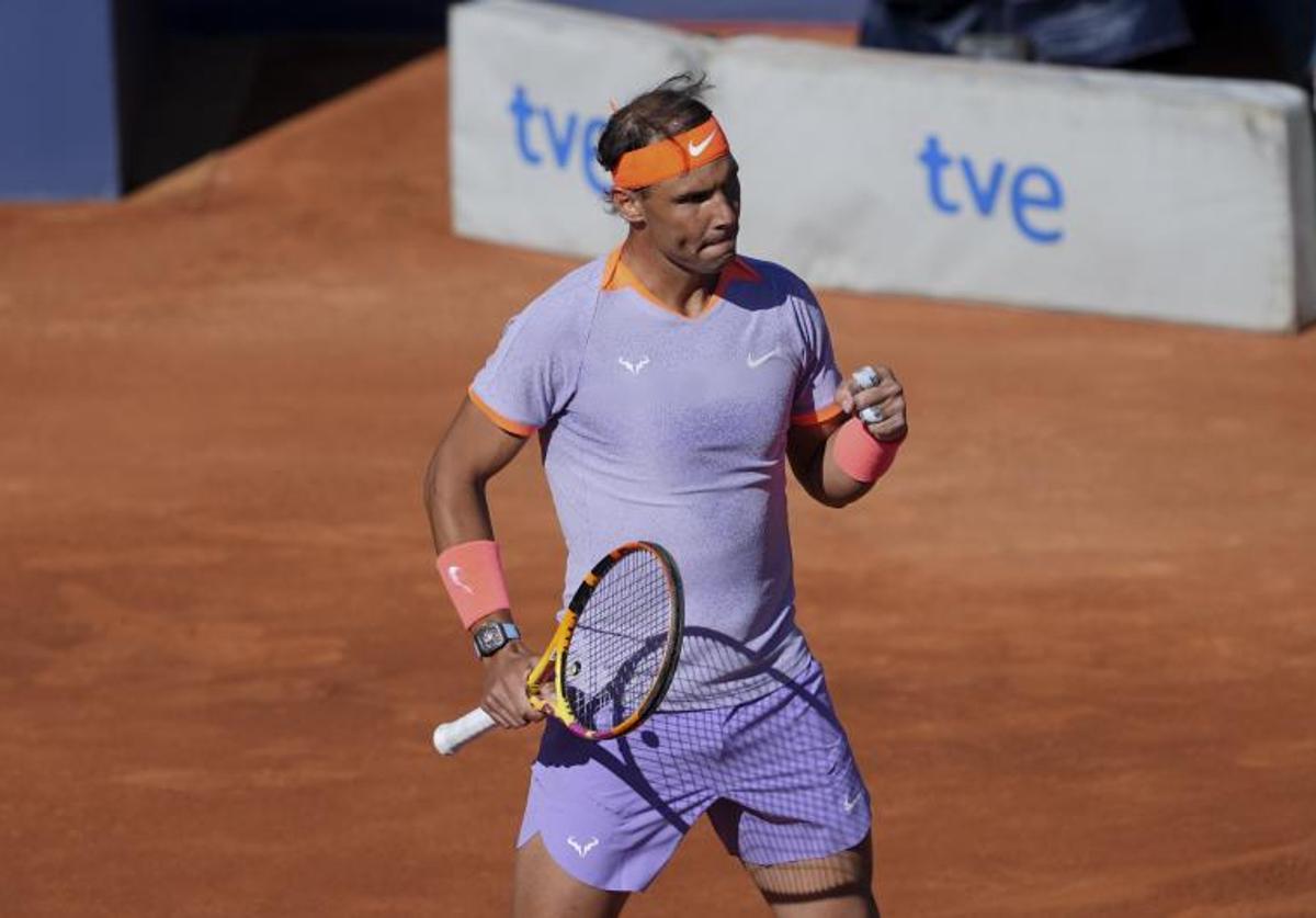 Rafael Nadal, durante un partido en el último Conde de Godó