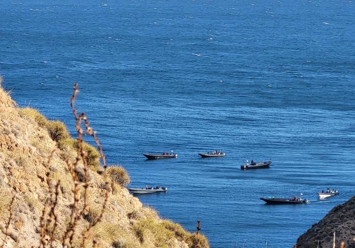 Narcolanchas el pasado mes de marzo en Almería